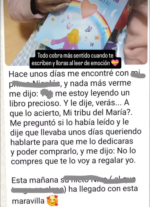 Mensaje real de una lectora sobre Mi Tribu del María