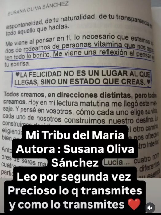 Mensaje real de una lectora sobre Mi Tribu del María