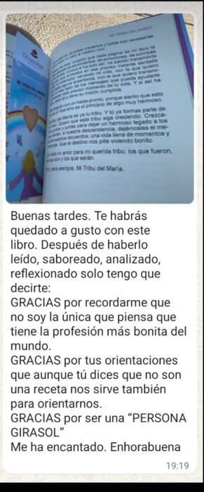 Mensaje real de una lectora sobre Mi Tribu del María